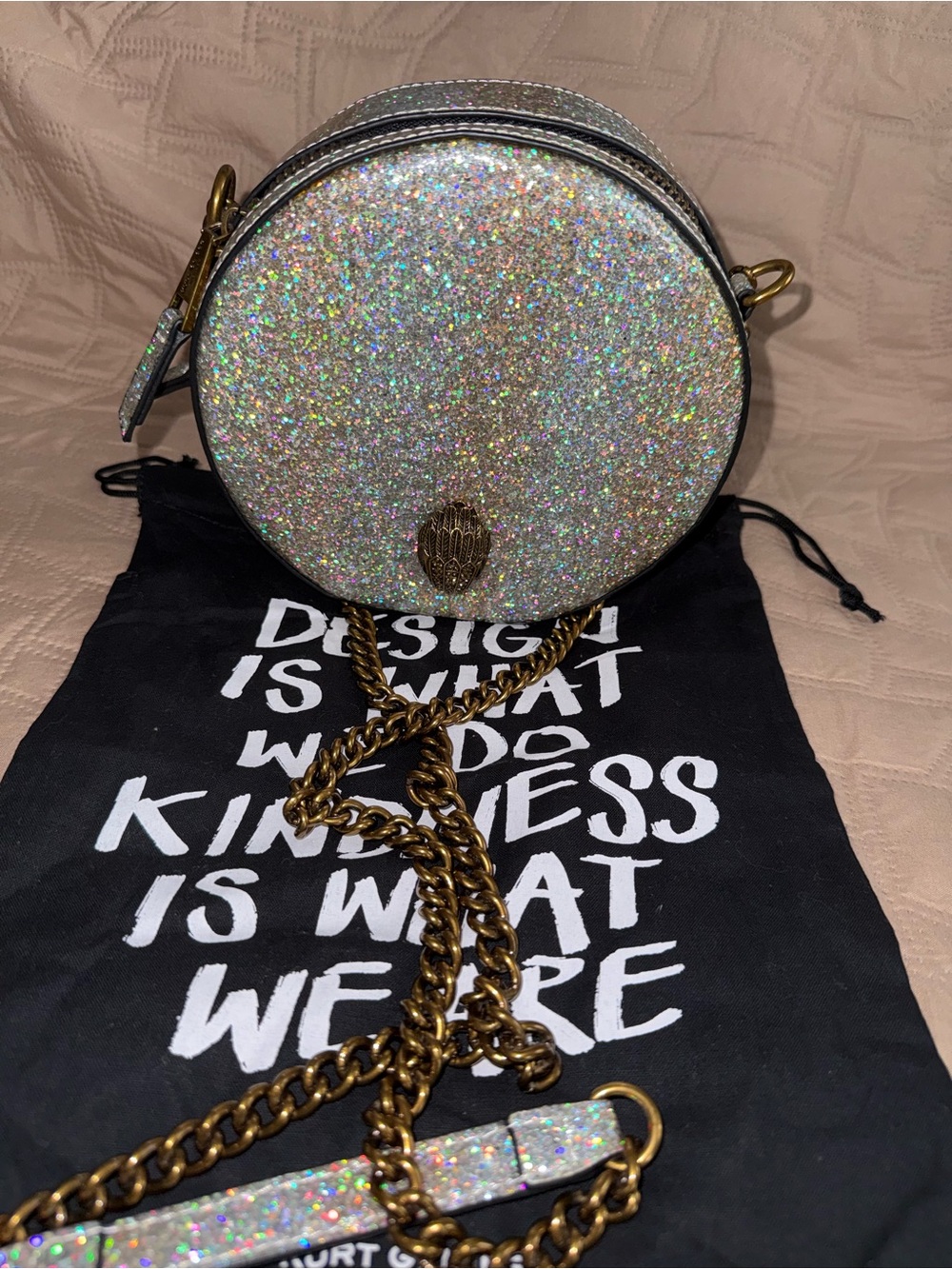Kurt Geiger London Small Round Shoreditch bag (WITH dustbag)